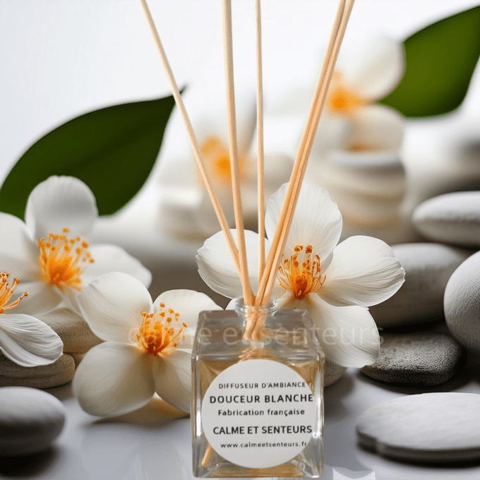 Diffuseur d'ambiance  AMBRE BLANC-FLEURS D'ORANGER