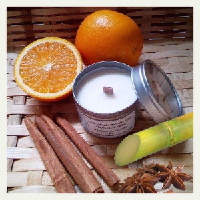 Bougie naturelle parfum Orange épicée