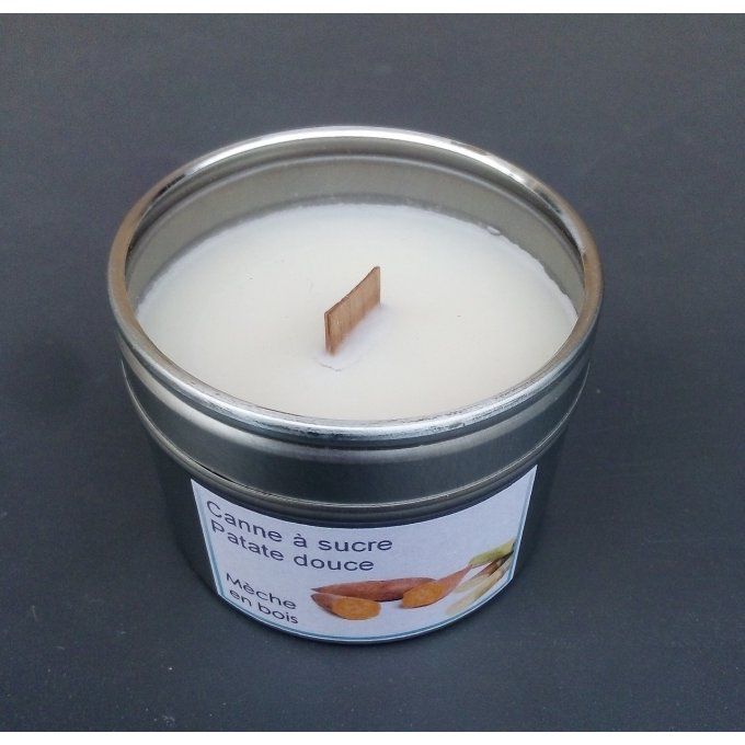 Bougie naturelle parfum Patate douce canne à sucre