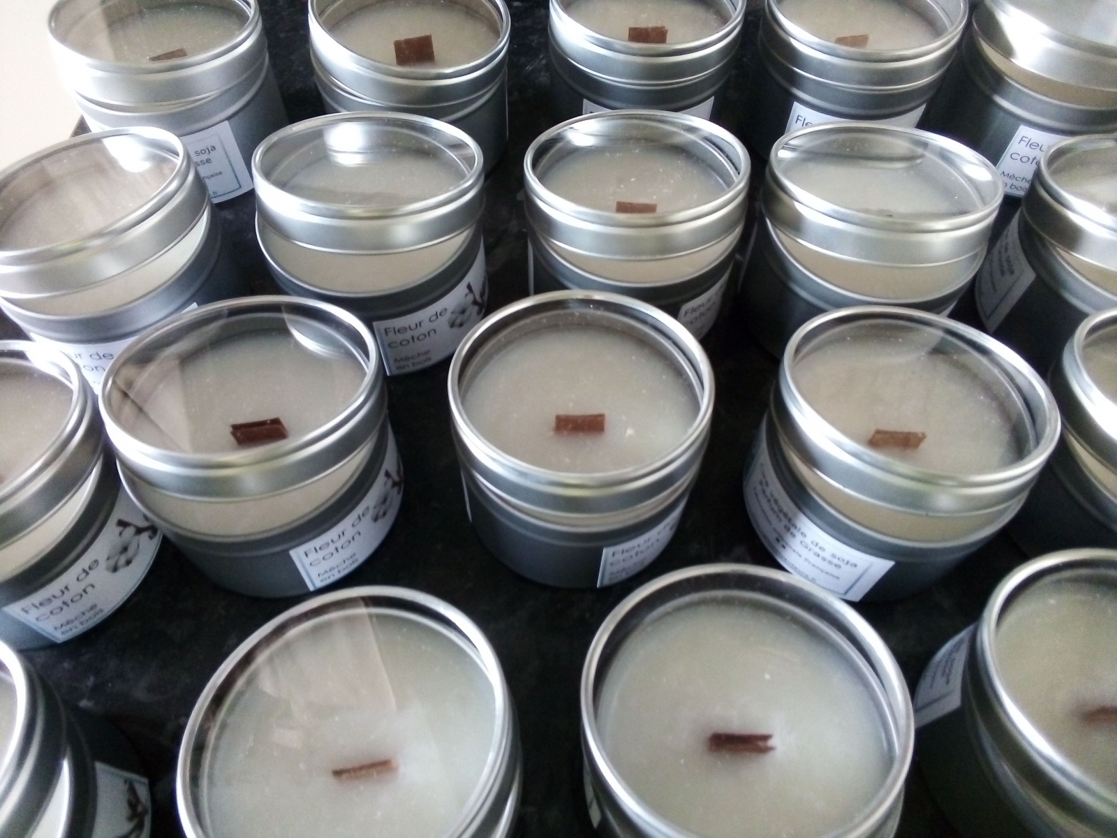 bougies en fabrication