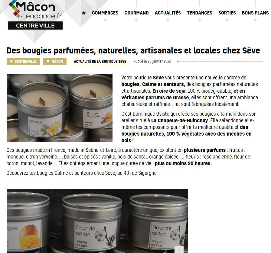 article de Mâcon tendances