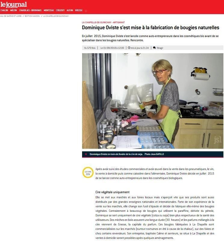 article du jsl, photo de dominique oviste